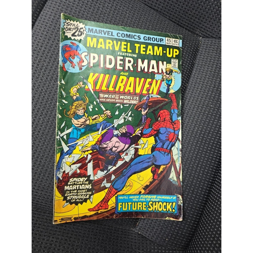 1976 Marvel Team-Up #45 Spider-Man and Killraven Marvel Comic Book!!!